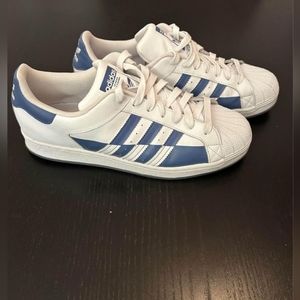 Adidas Originals Superstar Split - White Crew Blue